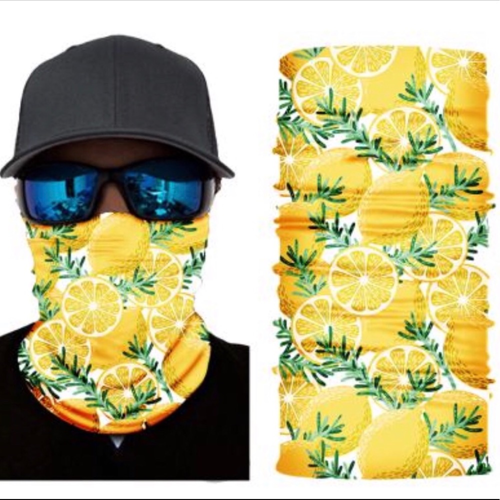 Lemon 🍋 Face Mask Neck Gaiter New
